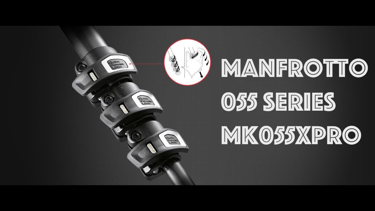 MANFROTTO ALUMINIUM 3-SECTION TRIPOD WITH XPRO BALL HEAD + 200PL PLATE, MK055XPRO3-BHQ2