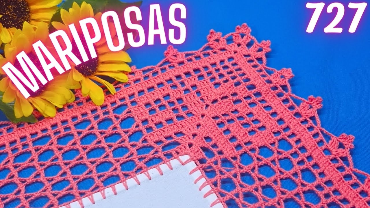 Belleza de puntilla para mantel de vuelta y vuelta con esquinas de mariposas🦋 727