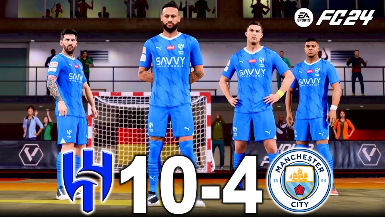 PS5 l FC 24 VOLTA -  MESSI , RONALDO , MBAPPE , NEYMAR ALL STARS | AL HILAL VS MANCHESTER CITY