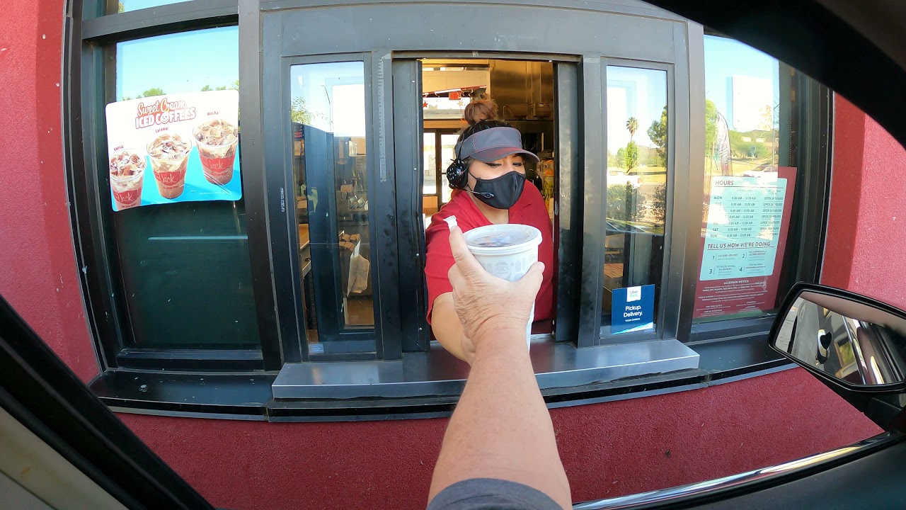 Jack in the Box Drive-Thru, Jumbo Jack, Curly Fries, Coke, Egg Rolls, Mission Rd, Tucson Arizona GFH