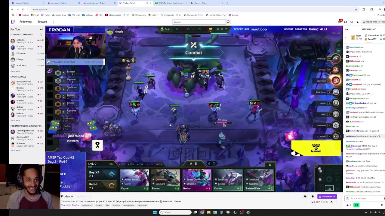 Watching AMER Tacticians Trials: Setsuko POV, Frodan's POV