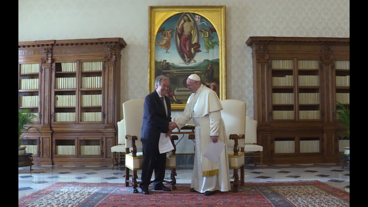 ONU | Defenda paz e harmonia, diz Guterres em encontro com Papa Francisco
