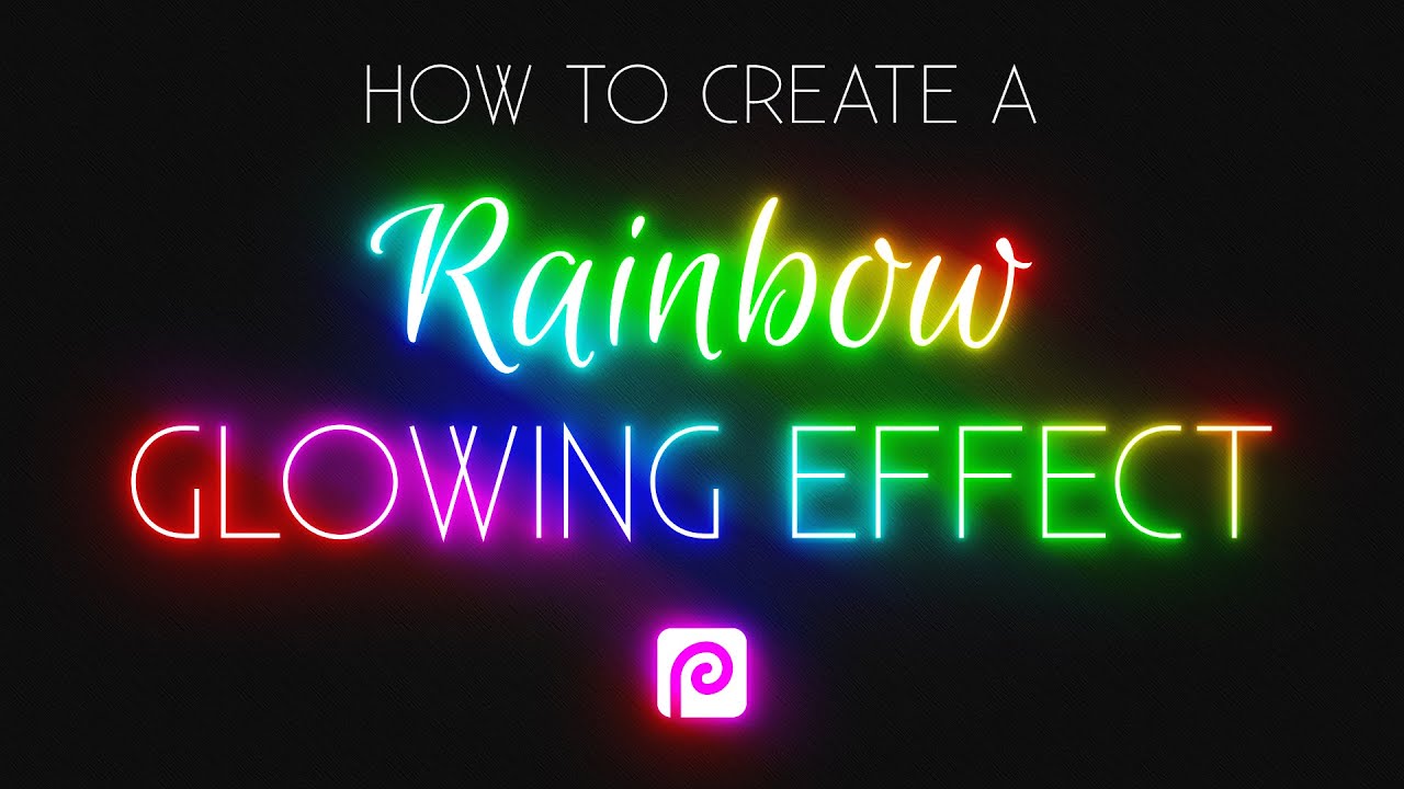 How to Create a Rainbow Glowing Effect in Photopea! (Update to a previous tutorial)