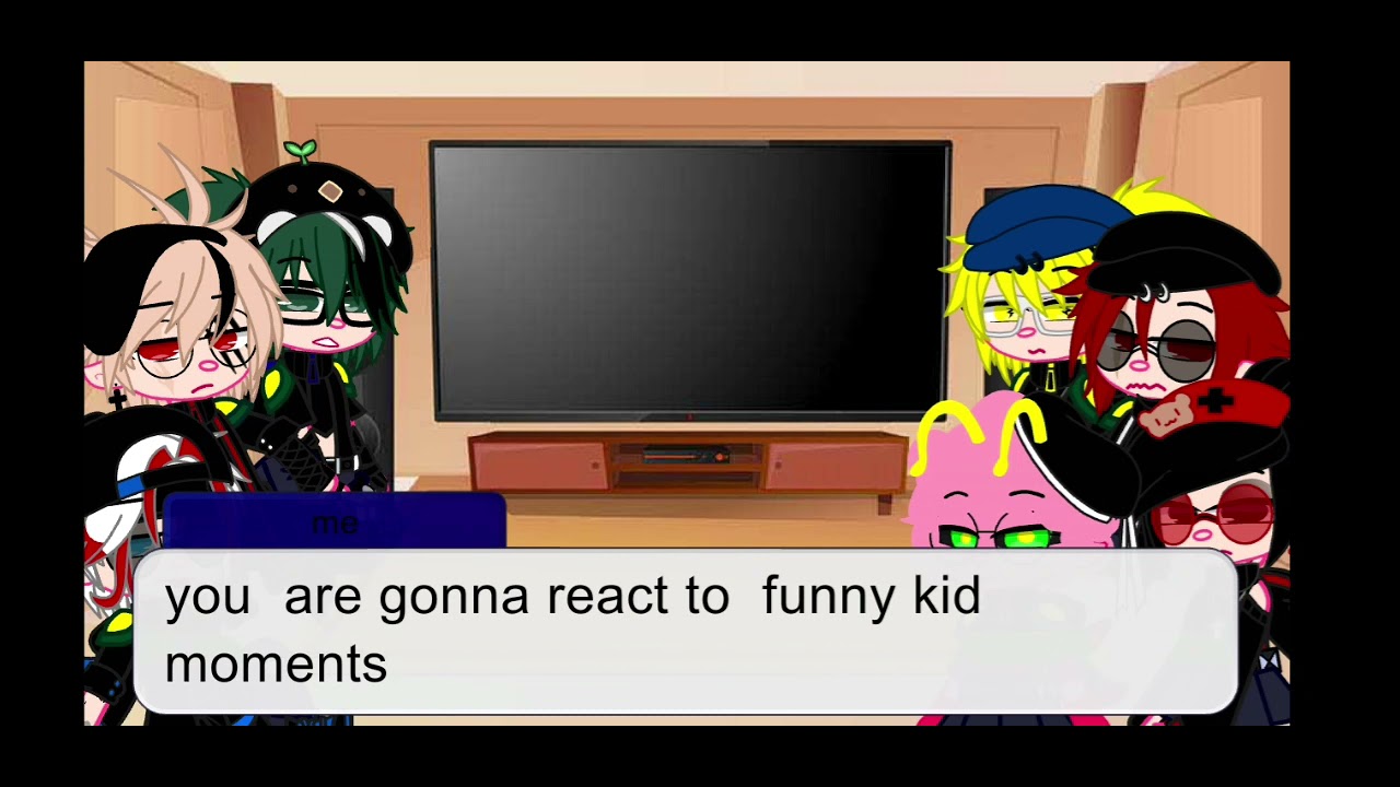 bnha react to  funny kid moments video