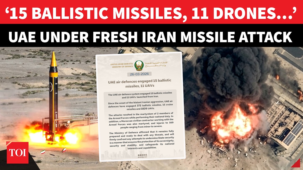 &lsquo;387 Missiles, 1826 UAVs&rsquo; Fired At UAE In Op True Promise 4; Iran Launches Fresh Attack On US Ally