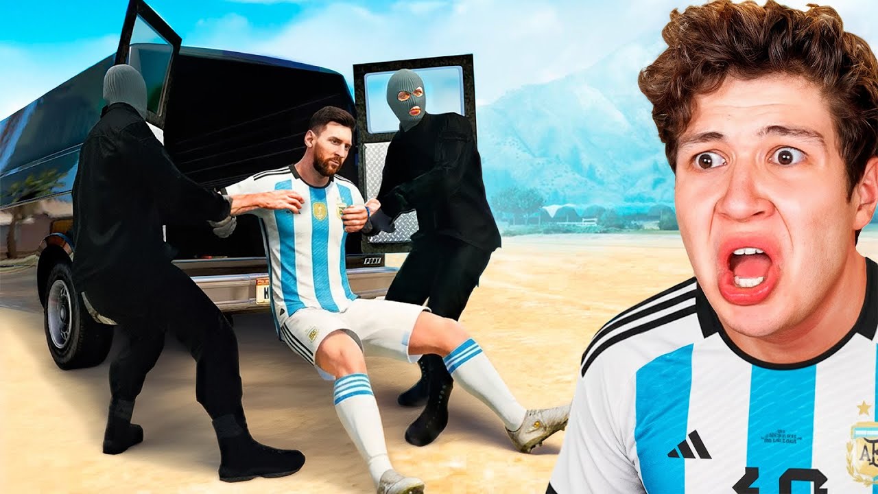 SECUESTRAN a MESSI en GTA 5... ⚽️🔫 (Mods)