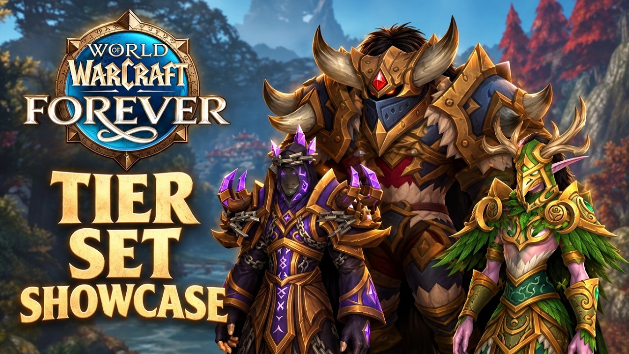 NEW Tier Sets on Every Race & Class | Male & Female | Showcase