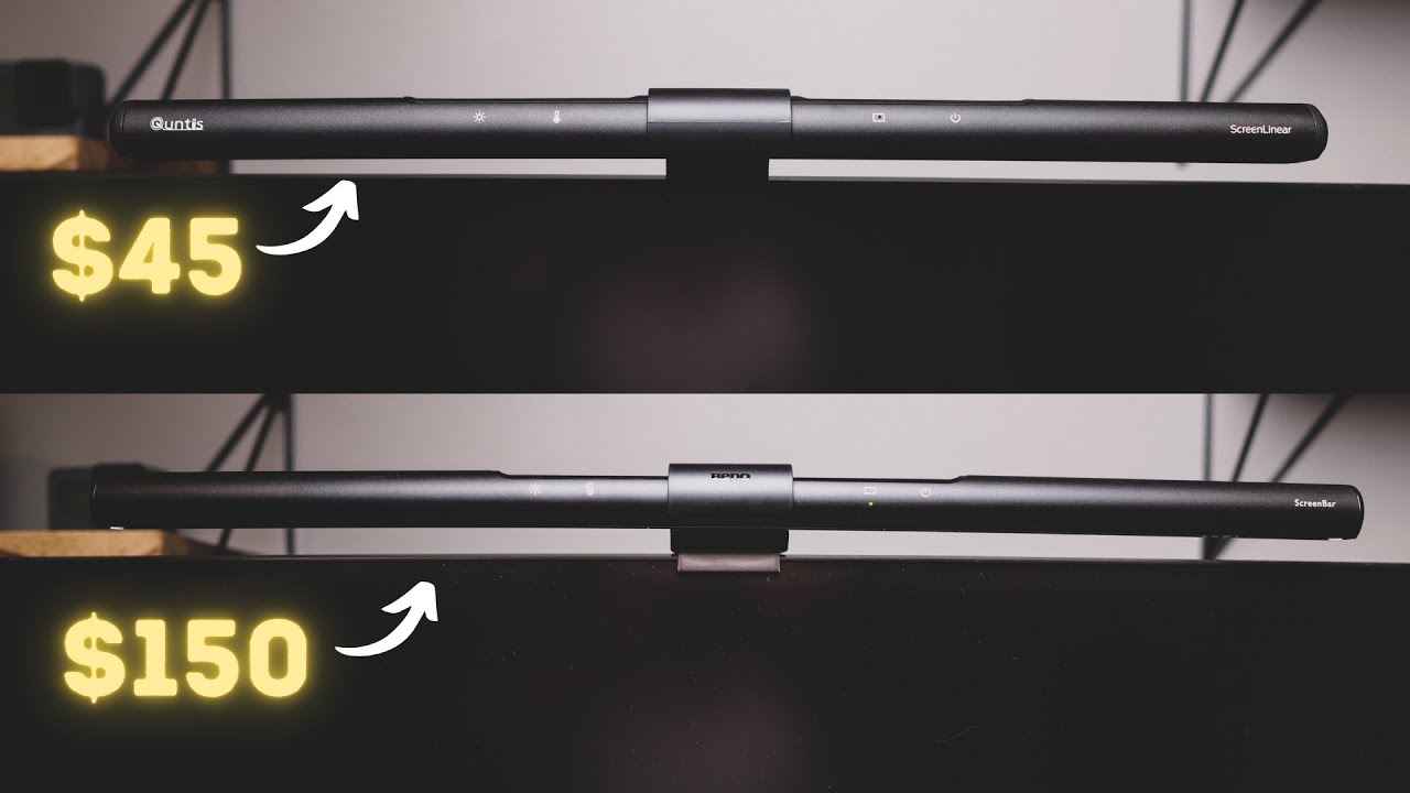BenQ и Quntis Monitor Light Bar — 3-минутное сравнение