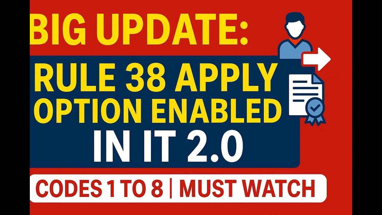 BIG UPDATE: Rule 38 Apply Option Enabled in IT 2.0