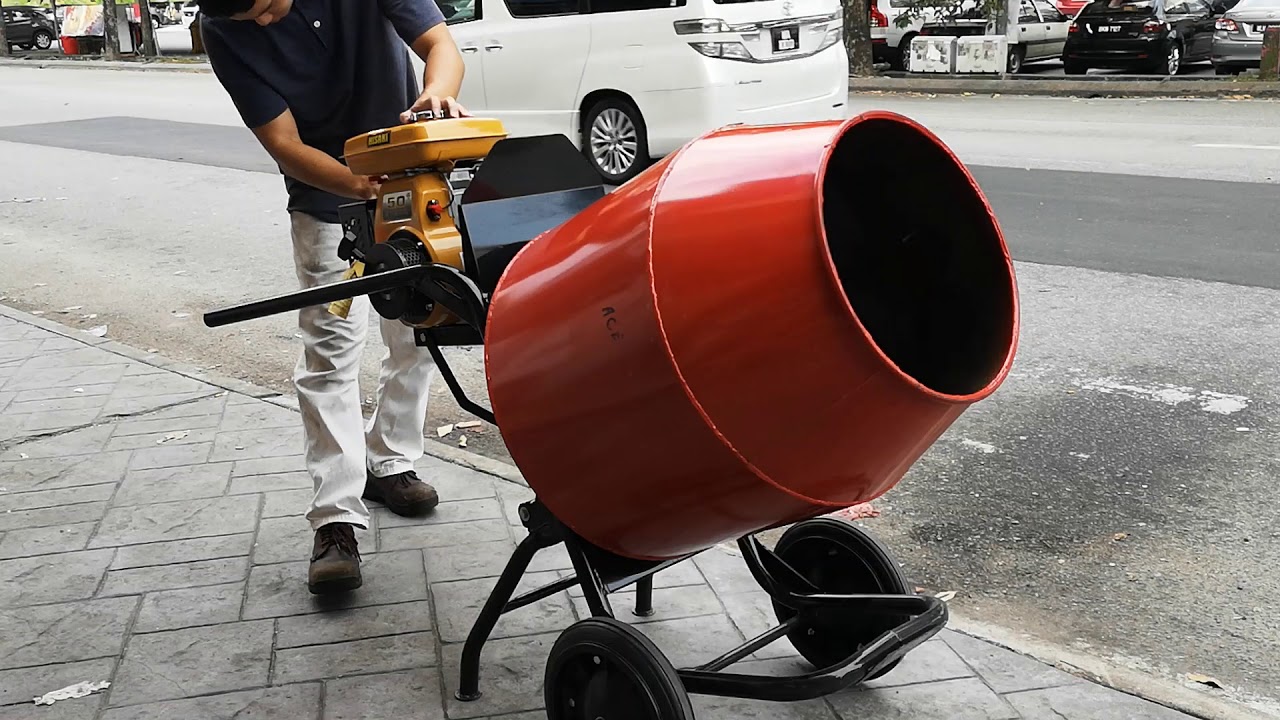 3T Concrete Mixer Complete With Hisaki Robin EY20 Petrol Engine