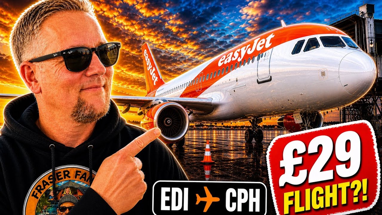 easyJet flight with LOW VISIBILITY APPROACH from Edinburgh - Copenhagen  𝐃 𝐊 | Airbus A320 CEO 