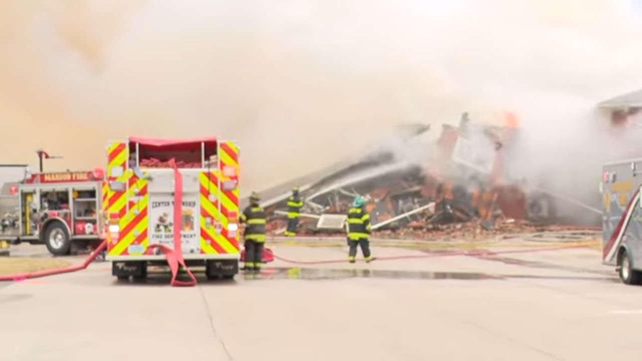 Nobody injured after large fire at Marion VA Medical Center