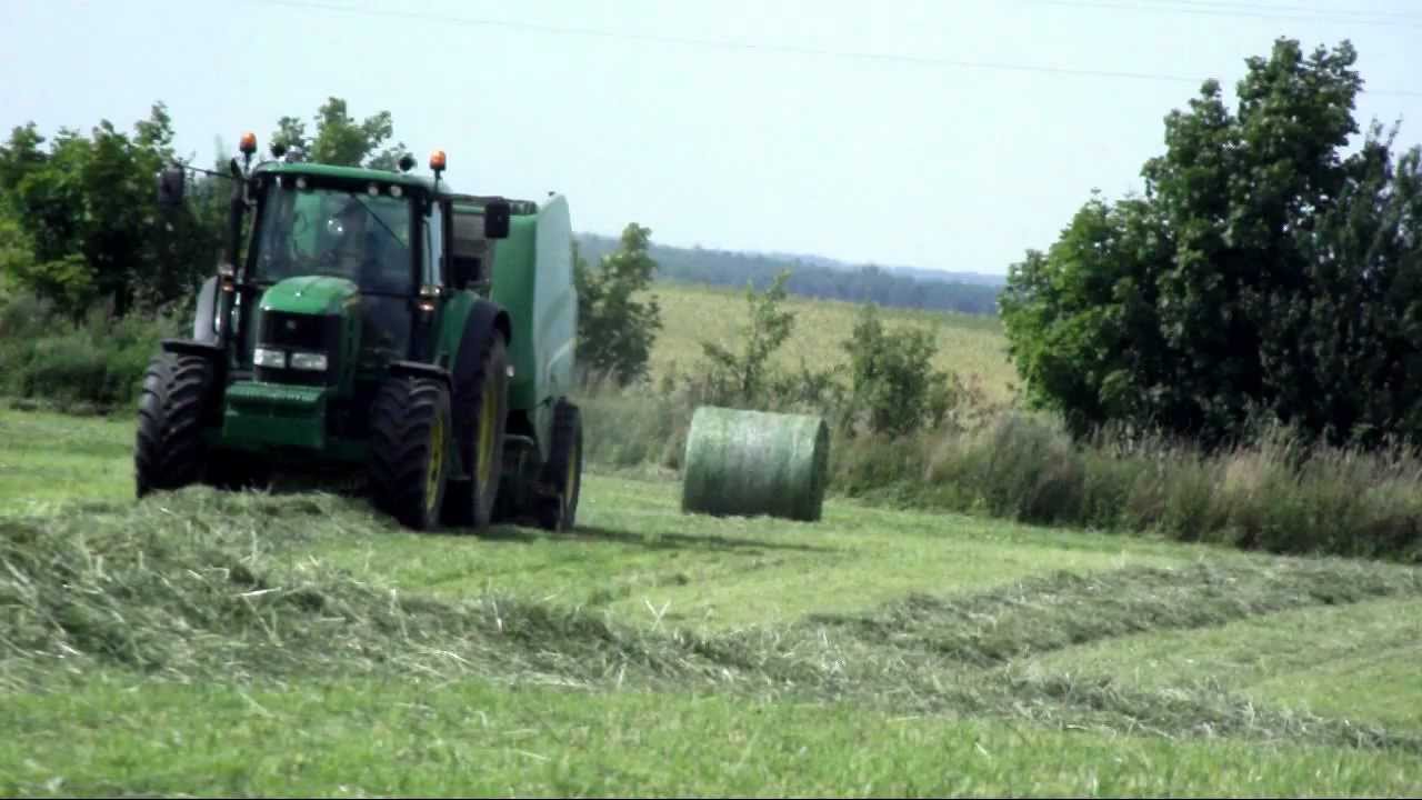 Belowanie 2012 - John Deere 6930 & John Deere 960
