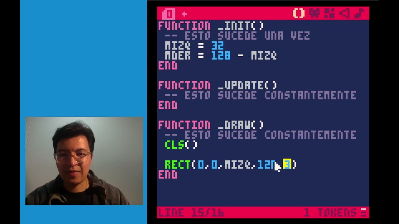 Videojuegos con Pico-8: 4 Creando el mundo del juego