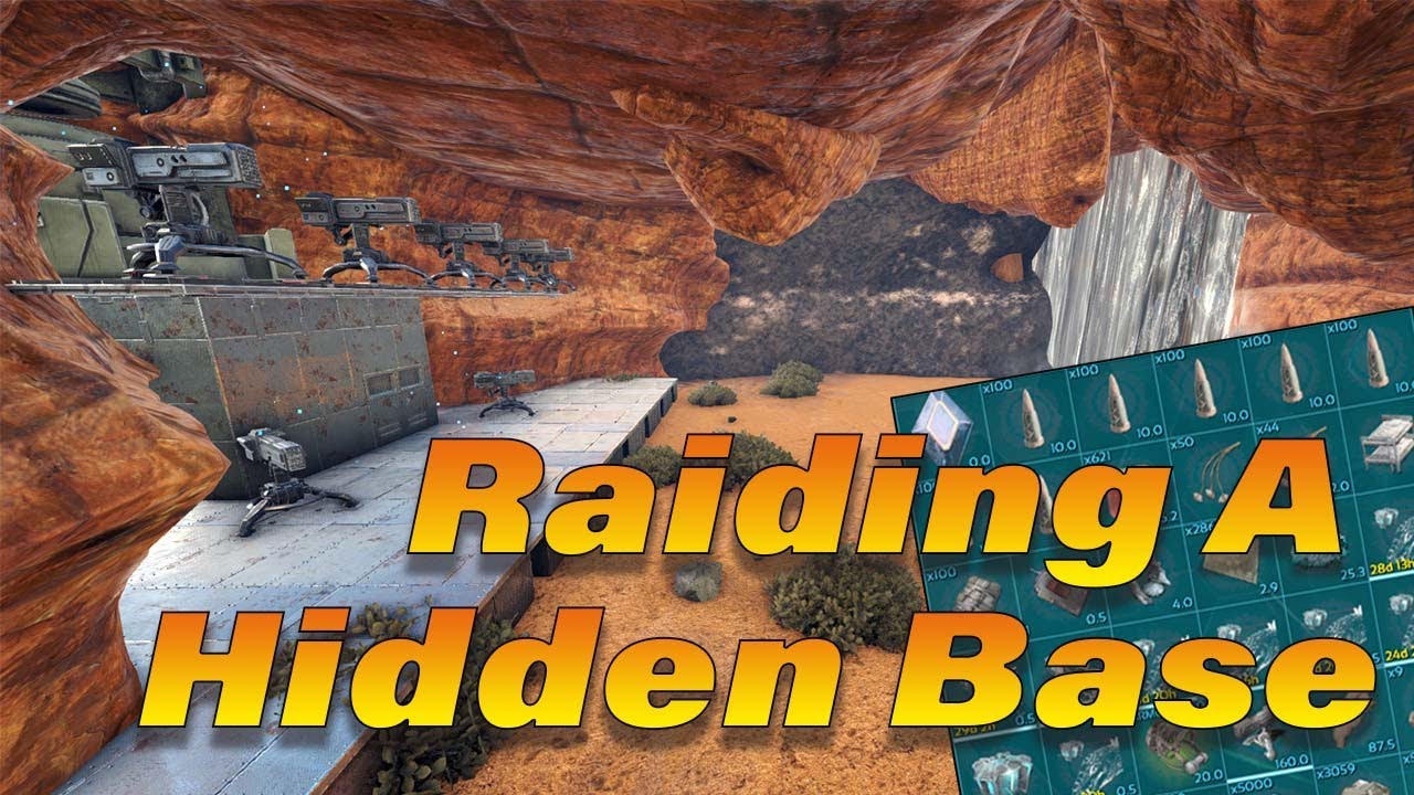 Raiding an Insane Hidden Ragnarok Base | Ark PvP