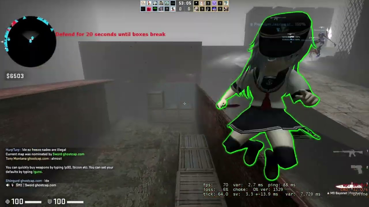 CS:GO Zombie Escape - ze_Silent_Hill_Blackblood_f6 (Stage 1-2) on Ghostcap