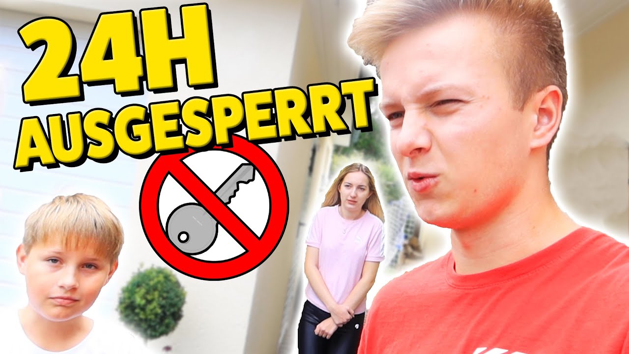 Ausgesperrt aus Haus (zu DUMM) 🤣 Ash und Max