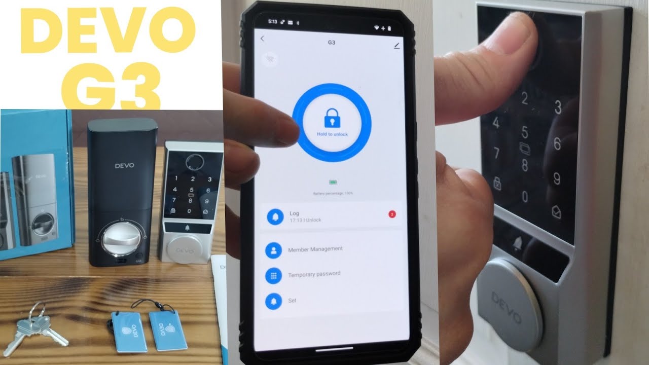 Devo G3 Smart Lock ,Fingerprint Door Lock , Installation and Review