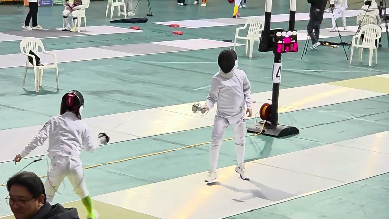 익산펜싱대회 8강 패  최종순위 5위