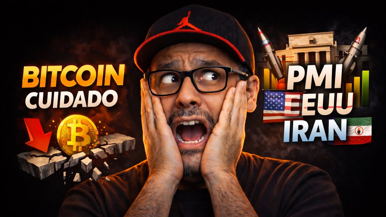 TRADING BITCOIN EN DIRECTO 🔴 BTC Hasta donde Bajará? PMI + Conflicto EEUU IRAN 😨