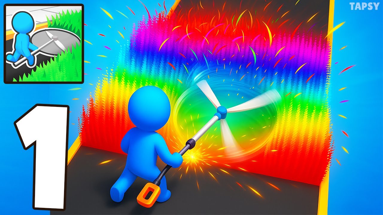 🌱Strimmer Master Gameplay Walkthrough Levels 1–13 – Satisfying Grass Cutting (Android,iOS)