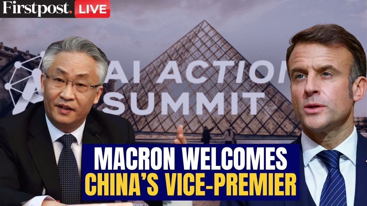 Macron LIVE: French President Macron Welcomes Chinese Vice Premiere Zhang Guoqing |France AI Summit