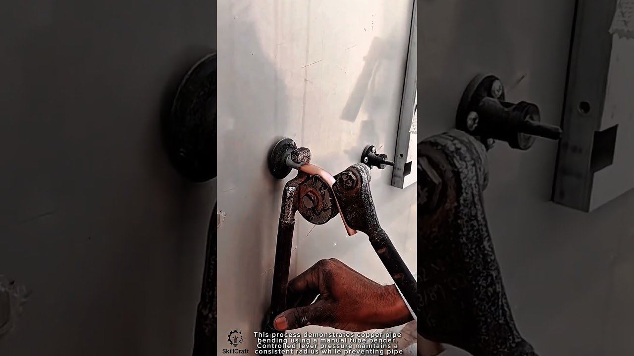 Copper Pipe Bending Work Tool Using Manual Tube Bender #worktool