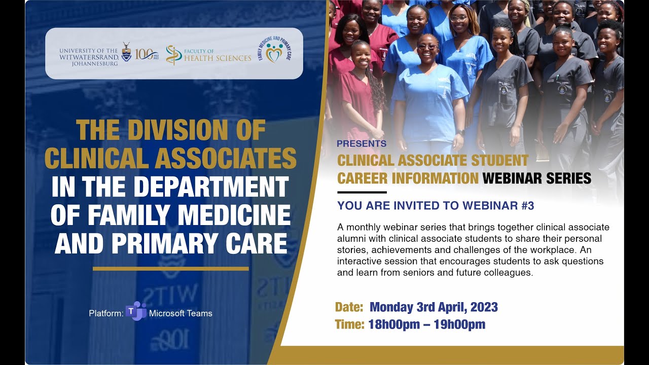 Clinical Associate Student Career Information Webinar 3