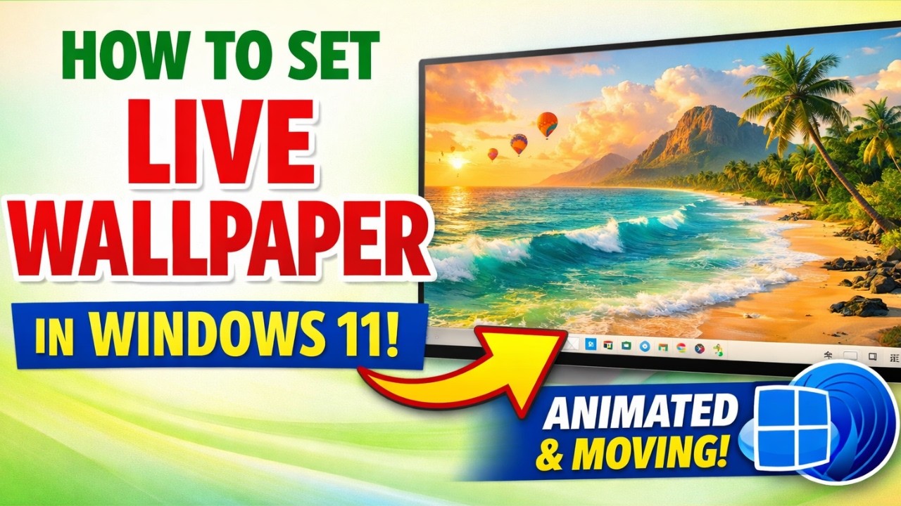 How To Set LIVE Animated Wallpapers In Windows 11 (Easy Guide)