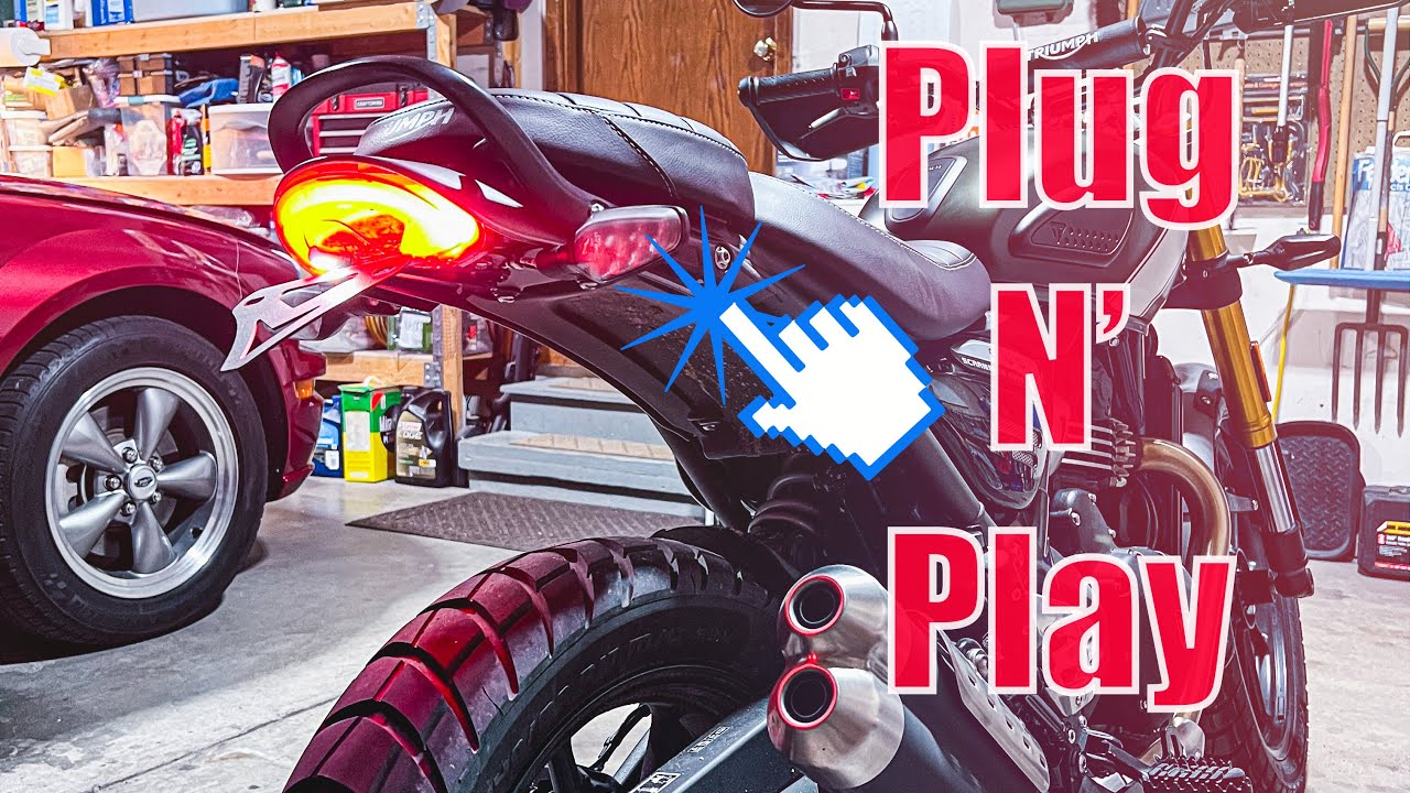 Лучший Triumph Scrambler 400 X Tail Tidy/Fender Eliminator | Инструкция по установке Brogue