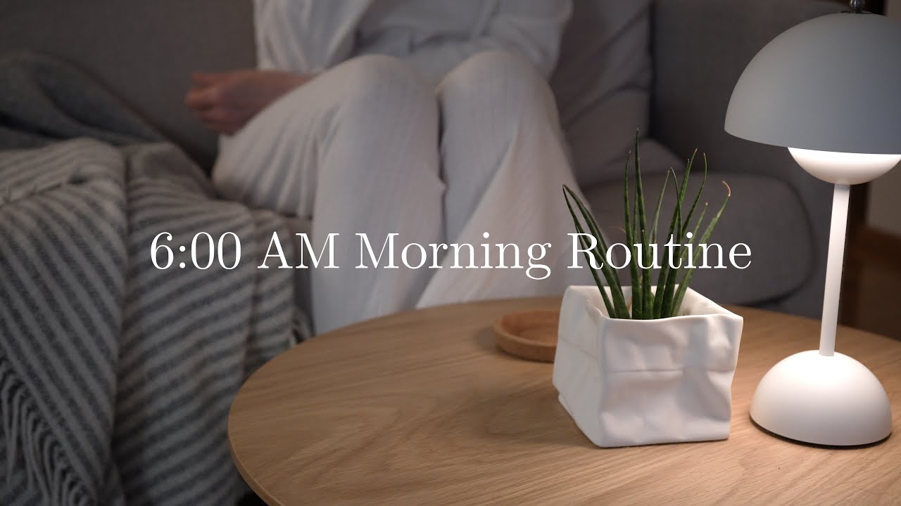 6 AM Morning Routine | calm start of the day, minimalist morning routines | Slow Living silent vlog