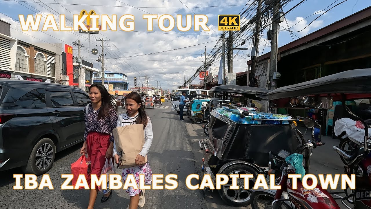 IBA ZAMBALES CAPITAL TOWN WALKING TOUR 2024 [4K]  IBA ZAMBALES CAPITOL TOWN