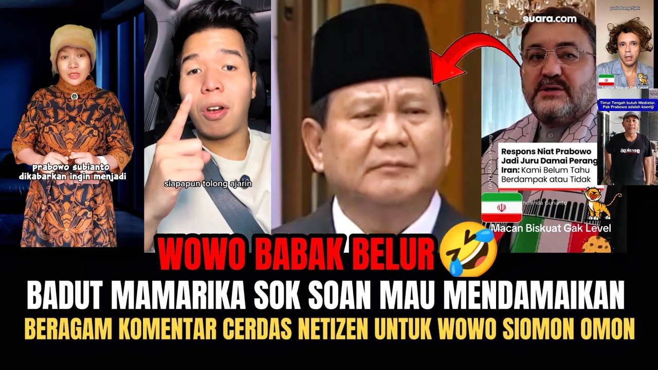 WOWO BABAK BELUR🤣‼️BERAGAM KOMENTAR CERDAS NETIZEN UNTUK WOWO SIOMON OMON‼️MALU MALUIN🤣❓