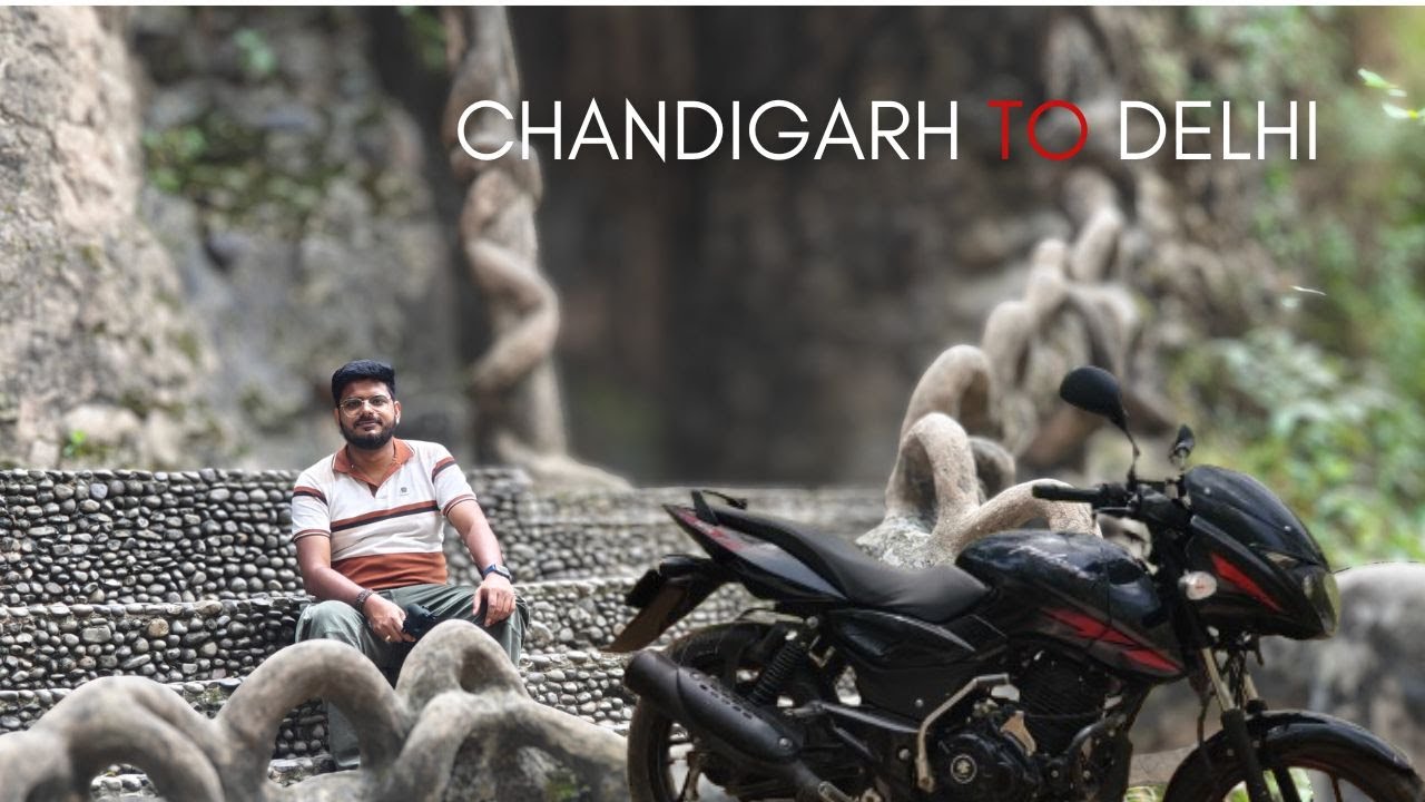 Chandigarh to Delhi Bike Ride | Rock Garden & Sukhna Lake Tour | Pulsar 125 Vlog | UP30RIDERS | EP-4