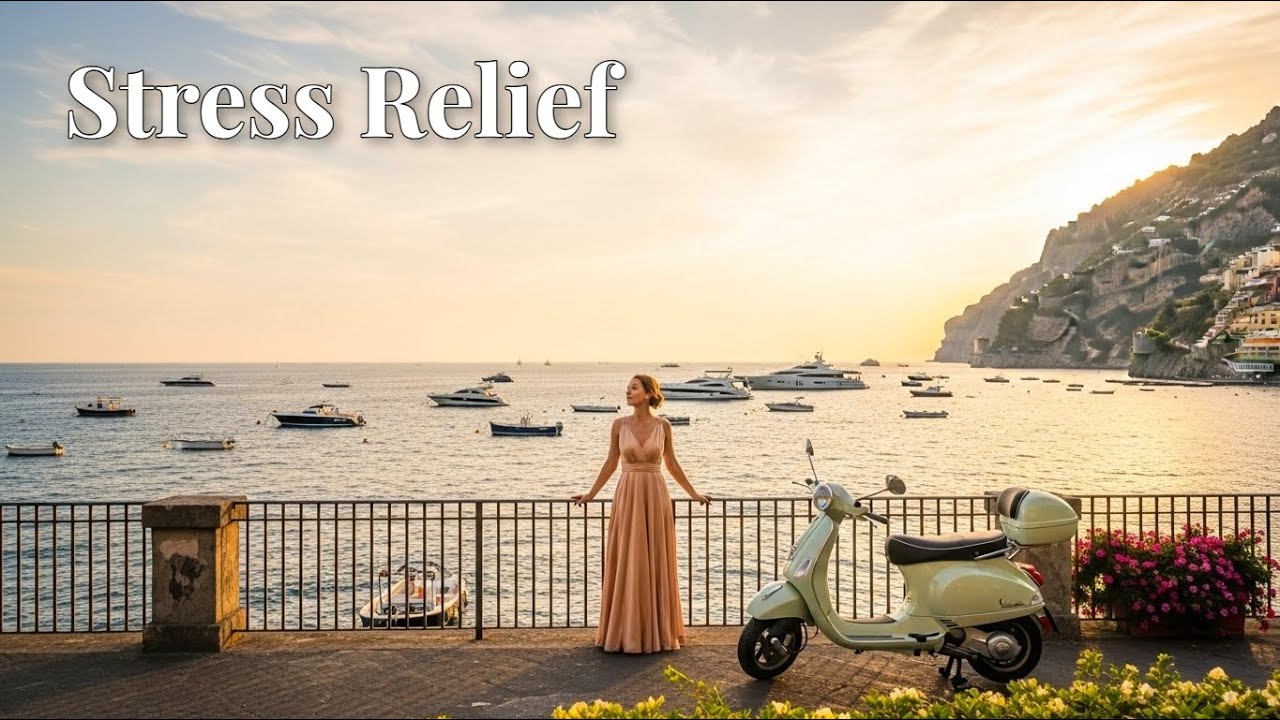 Coastal Mediterranean Ambience 🌊 Calm Italian Instrumental Background Music