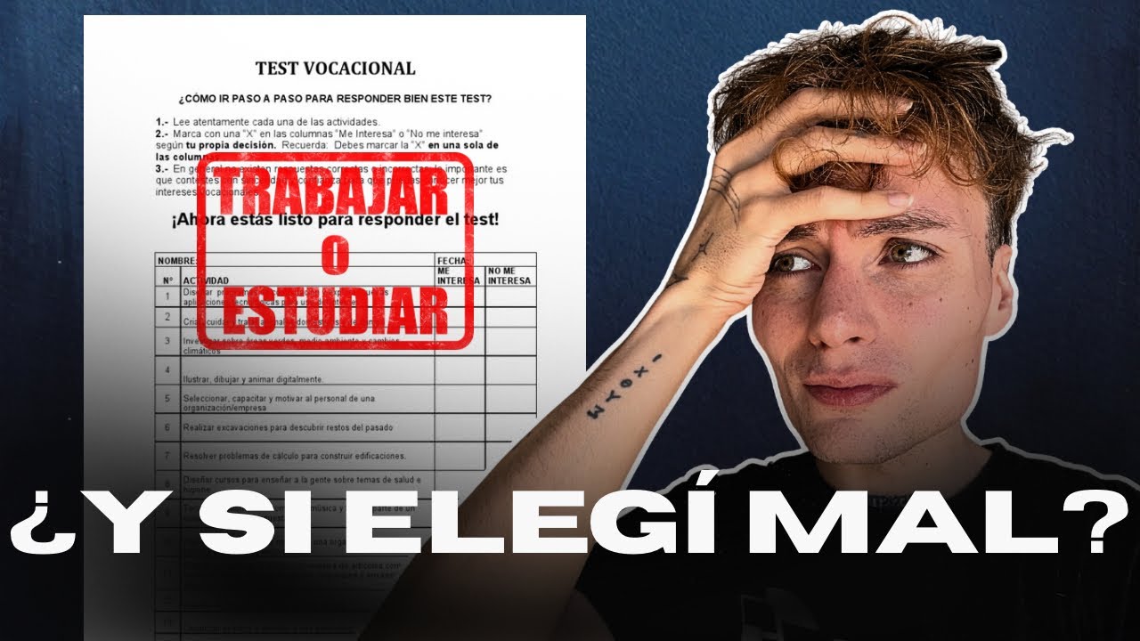NO SÉ QUÉ VOY A HACER CUANDO SEA GRANDE | trabajo, estudiar, test vocacional, nuevas profesiones 