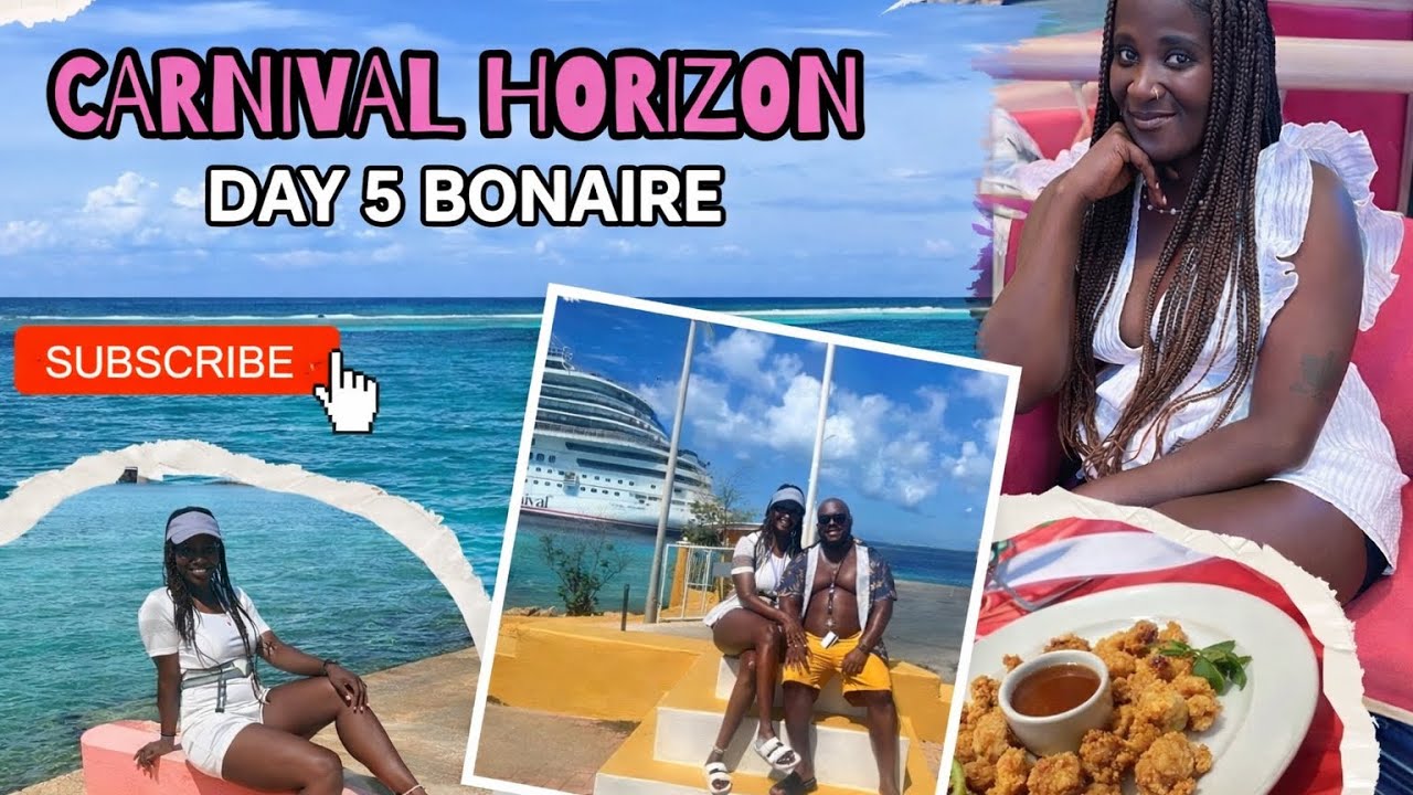 Carnival Horizon Day 5 Bonaire: Waterslides Gone Wrong, Cucina Del Capitano & Hot White Party!