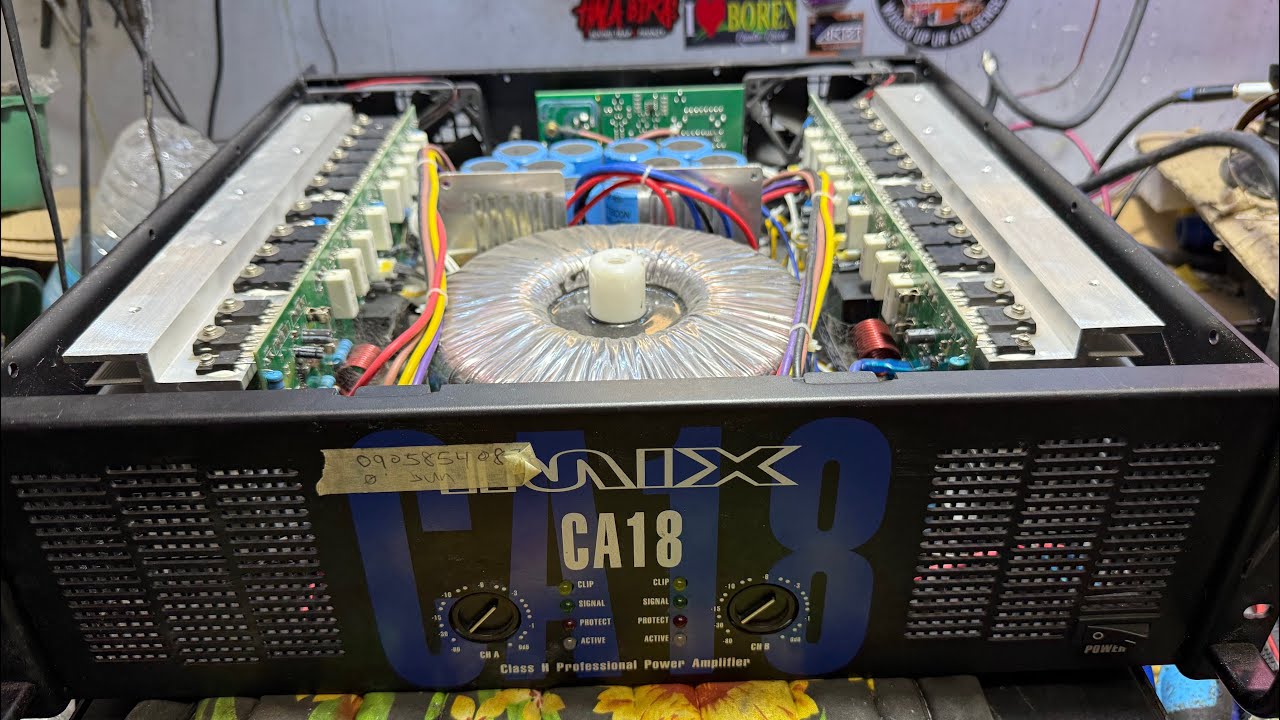 IMIX ca18 power amplifier naka protect at signal indicator kakaiba ang biasing nito panu ayusin
