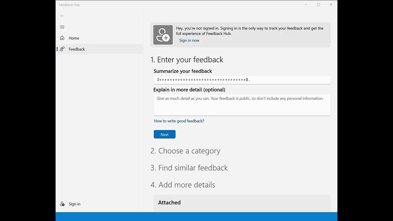 Feedback Hub 2022 03 29 11 04 01