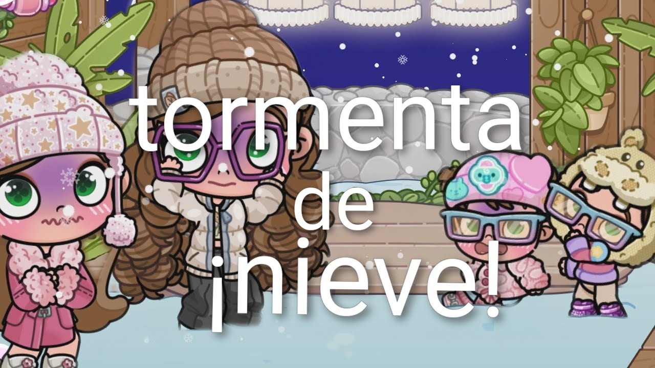 ¡sobrevivimos a una tormenta de nieve en avatar world!☃️ 