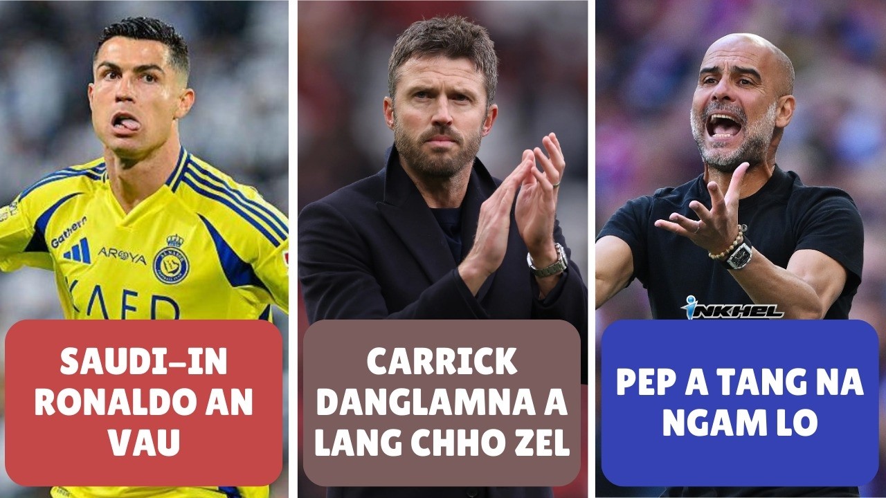 Saudi-in Ronaldo an vau, Carrick danglamna a lang chho zel, Pep a ṭang na ngam lo