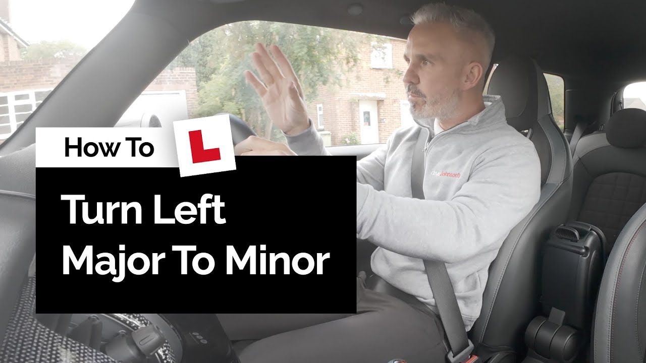How To Turn Left From Major To Minor Roads | Driving Lesson Tutorial