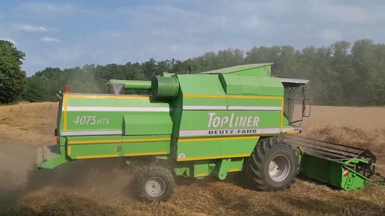 Žetva ječma 2022 | Deutz Fahr 4075 topliner & 36.10 |