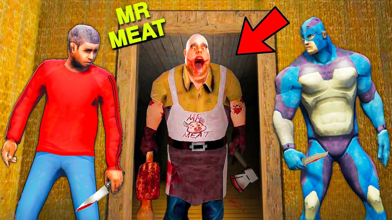 Mr Meat Kidnapped Superhero😭 || Rope Hero Gta 5 Gameplay