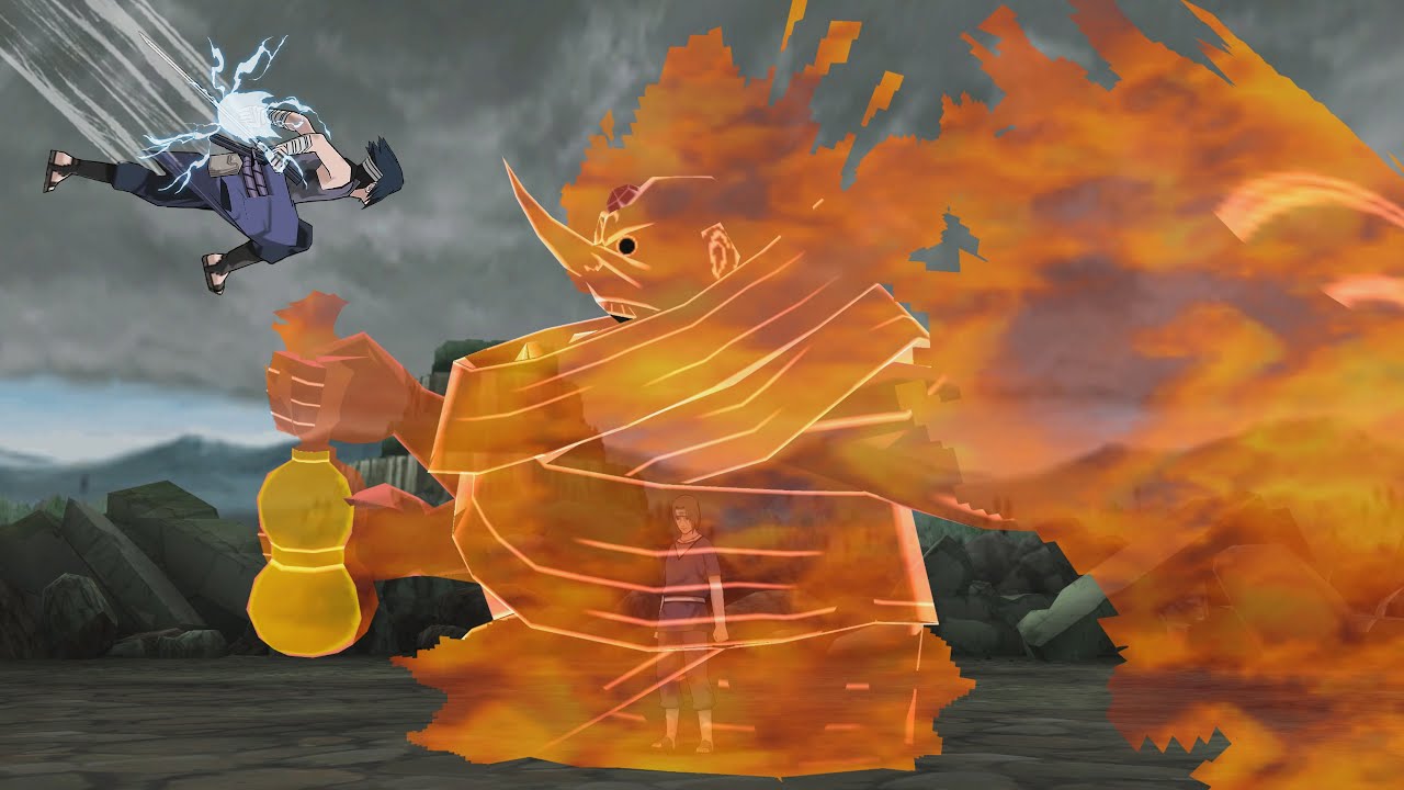 Naruto Shippuden Ultimate Ninja Impact - Sasuke vs Itachi Boss Battle