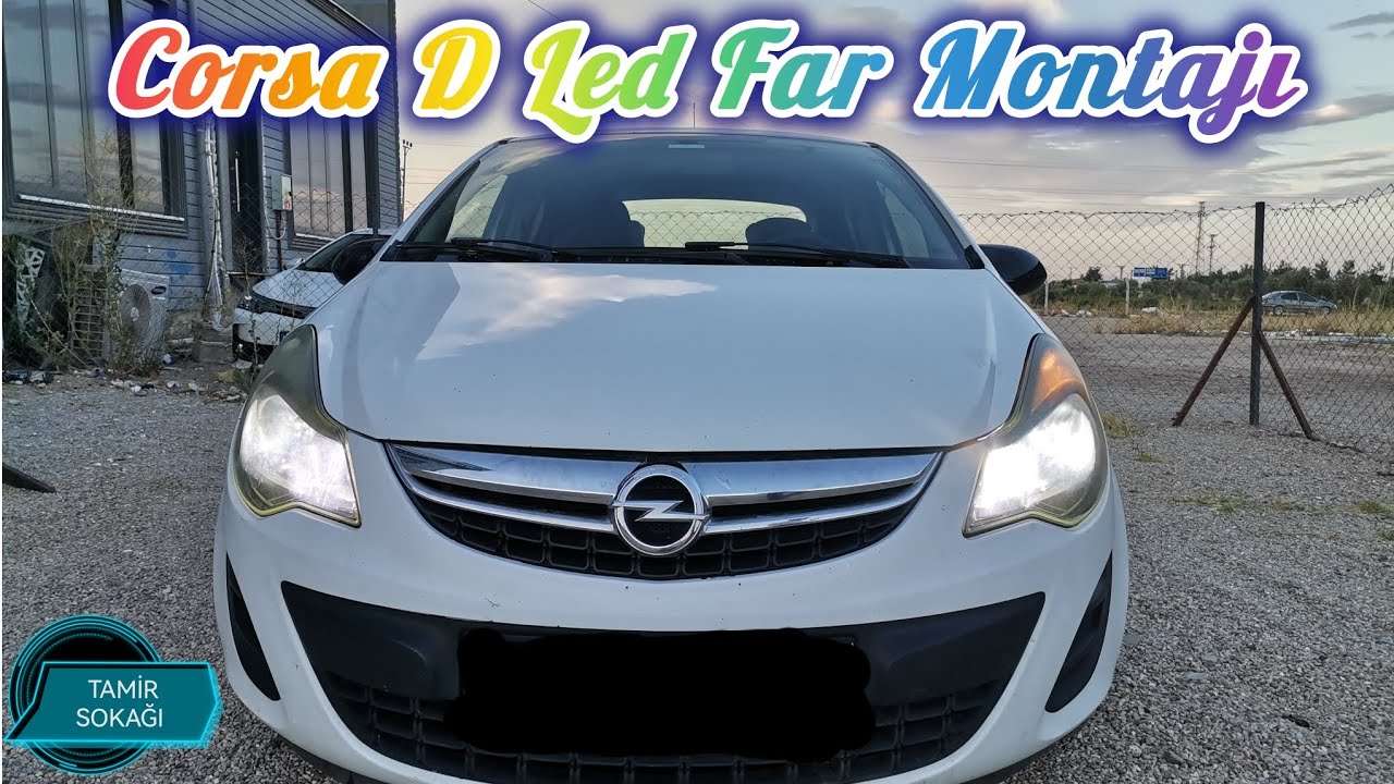 Corsa D Led Far Montajı. Led Ampül Dönüşümü.