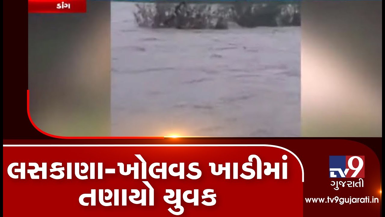Surat: Youth swept away in Laskana-Kholvad creek, later rescued| TV9News