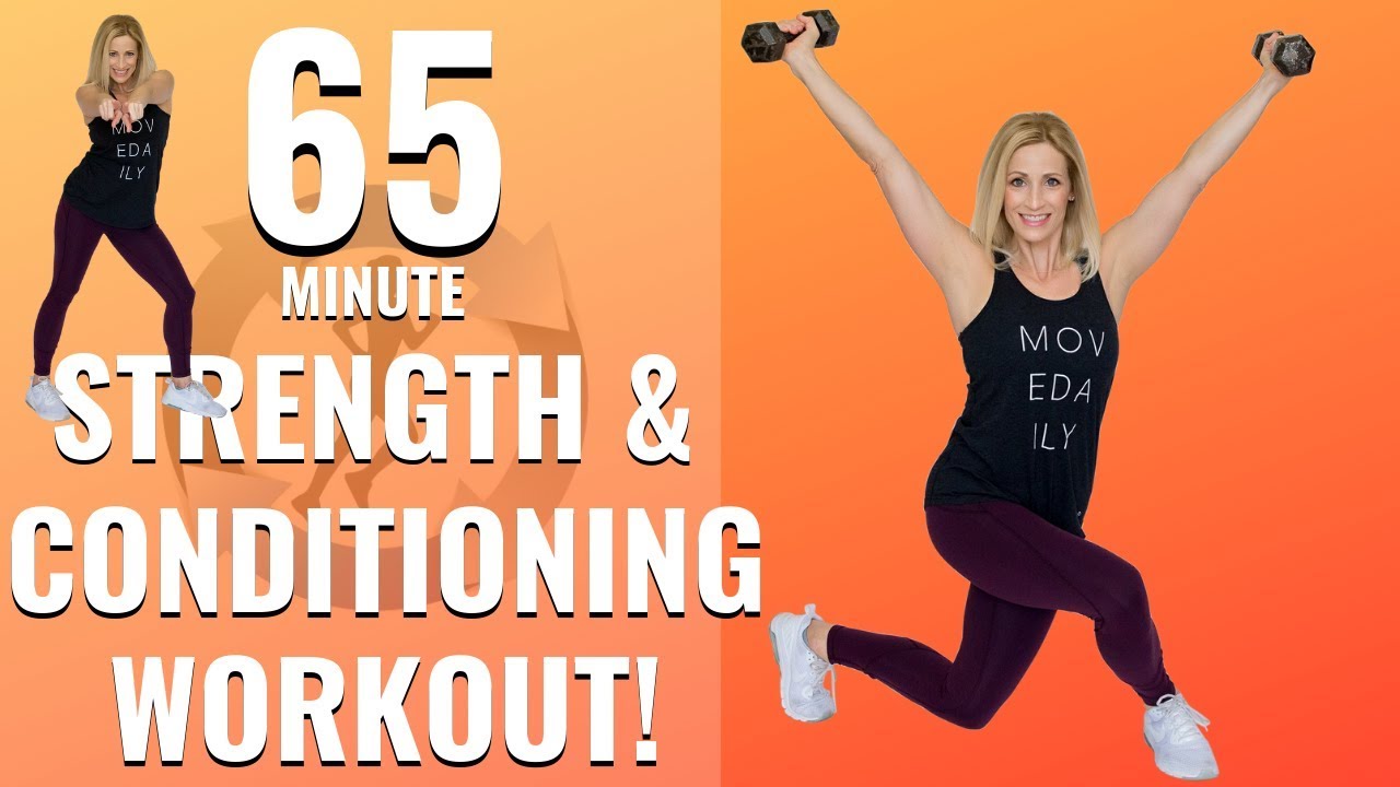 65 MIN STRENGTH AND CONDITIONING WORKOUT | Build Muscle, Burn Fat!