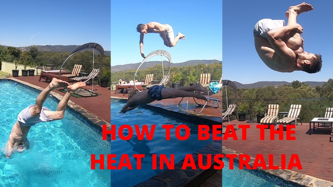 TRYING TO KEEP COOL *POOL FLIPS*