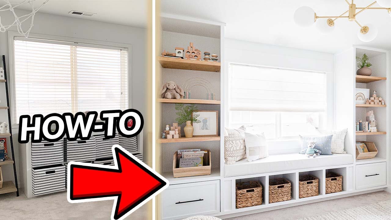 DIY BUILT-IN READING NOOK | NURSERY MAKEOVER